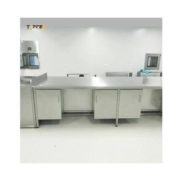Quality Firm Structure Lab Work Benches , Anti Alkali Stainless Lab Bench Table for sale