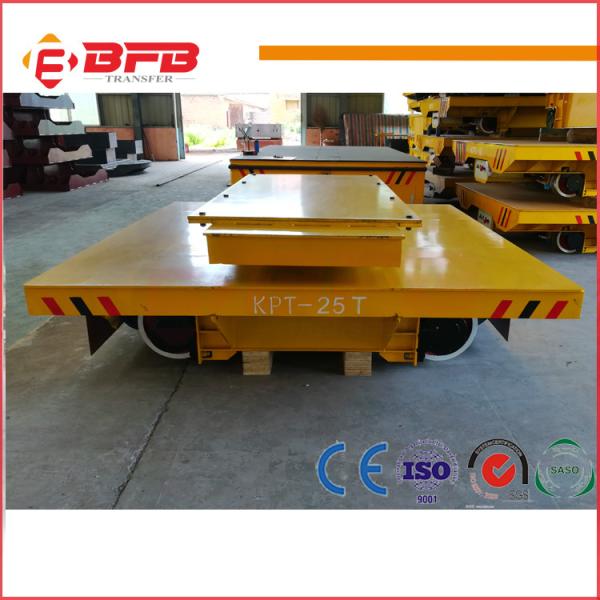 Quality Heat Resist Electric Material Handling Cart , Flat Load Transfer Trolley for sale