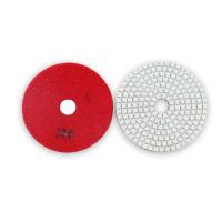 China White 4 Grit Diamond Wet Polishing Pads For Marble Granite Stone Terrazzo Floor for sale