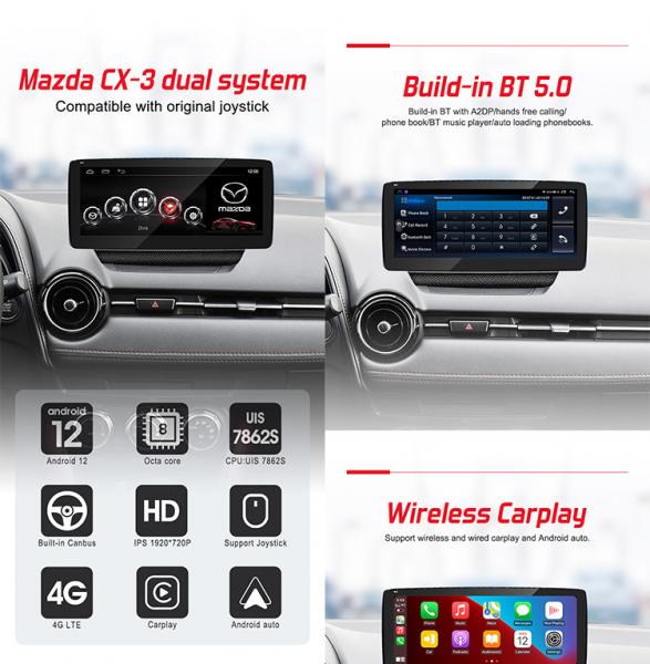Mazda Car Stereo For CX5 Andoird Car Audio Dual System Support 4G DSP 360 Panorama