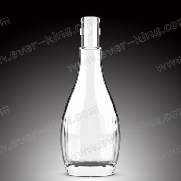 Quality ISO9001 2015 Glass Brandy Fancy Cognac Bottles for sale