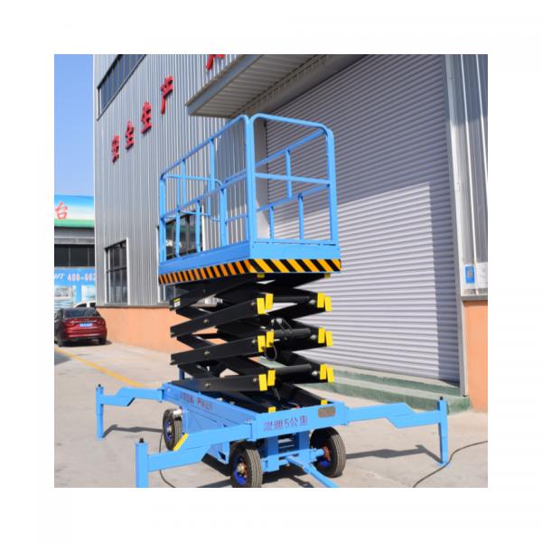 Quality portable hydraulic double scissor lift work platform ladder vertical mast lift for sale