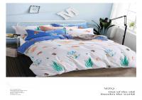 China Soft Cotton Natural Green And White Bedding Sets With Cusotmized Logo factory