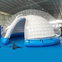 China Outdoor Camping Family Inflatable Clear Dome Tent Crystal Bubble Tent factory