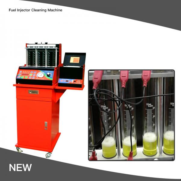 Quality Ultrasonic 100W 8 Cylinder Fuel Injector Cleaning Machine 240V 0.6Mpa for sale