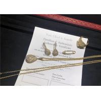 Quality Full Diamond 18K Gold Necklace / Bracelet / Earrings For Women for sale