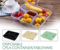 China PLA plate best selling prodcts, biodegradable PLA dinner plate for restaurant use, pla food box for meat factory