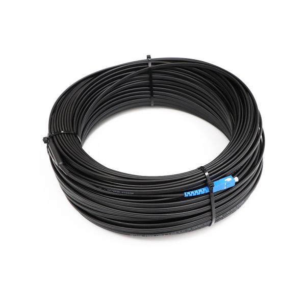 Quality 1 Core Outdoor FTTH Solution Drop Cable MINI IP SC APC Connector Type for sale