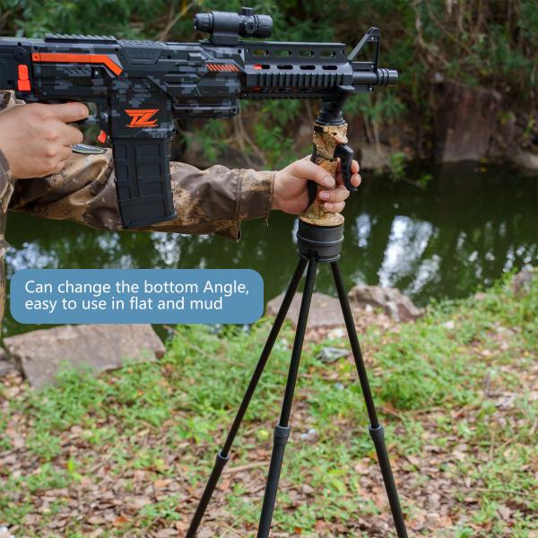 Quality 1.5m Black Hunting Shooting Stick Ergonomic Handle for sale