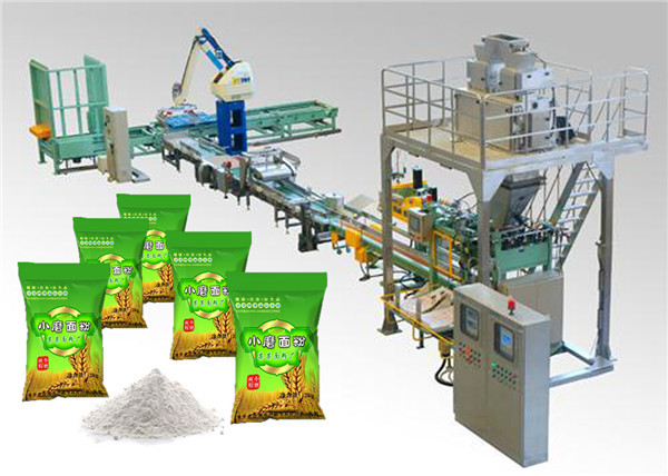 China PLC Control Automatic Bag Packing Machine for Washing Powder Open Mouth Bag factory