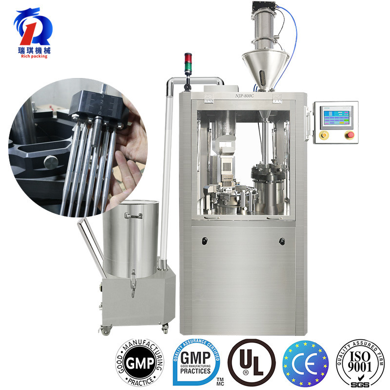 China Making Capsule Size 00 Automatic Capsule Filling Machine Moringa Capsule Machine factory