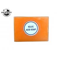 China Natural Antibacterial Kojic Acid Soap Orange Skin Lightening For Face / Body factory