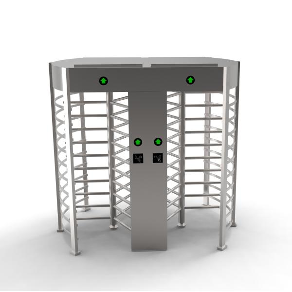 Quality Polished 304 Stainless Steel Full Height Turnstiles AC 220V 50Hz for sale