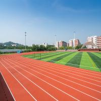 Quality Rubber EPDM SBR Athletic Running Tracks With Sandwich System IAAF Certification for sale