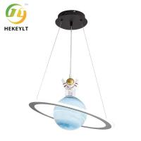 China Indoor Planet Earth Moon LED Pendant Lamp Space Star Astronaut Hanging Lamp factory
