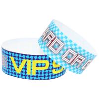 Quality Festival Printable Event Wristbands , Security Personalised Tyvek Wristbands for sale