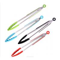 China Antirust Silicone Kitchen Tongs , Grillhogs Barbecue Grill Tongs 3pcs factory