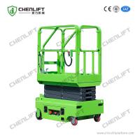 China 5.9m Mini Manual Pushing Mobile Scissor Lift with Loading Capacity of 240Kg factory