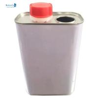 Quality 1L Flat Seal Square Metal Tin Containers L105*W60*H180 With Screw Lid for sale