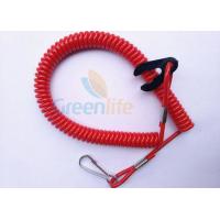 China Red Safety Durable Jet Ski Safety Lanyard 1.2 Meter Fit All Motor Brands factory