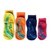 China Jacquard Ankle Grip Socks Silicon Gel Kids Trampoline Socks For Play Zone / Indoor Playground factory