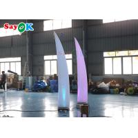 China Unique Ivory LED Lighting Inflatable Pillar Lamp Wedding Decorative Lighting Tube for sale