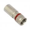 China Compression F Male Coaxial Cable Connector Red Ring RG6 RG59 Terminator CCTV CATV factory