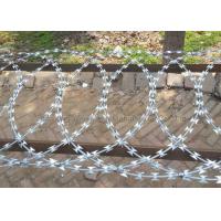 Quality 0.5mm Blade Flat Razor Wire Fence Hot Dipped Galvanized high security level for sale