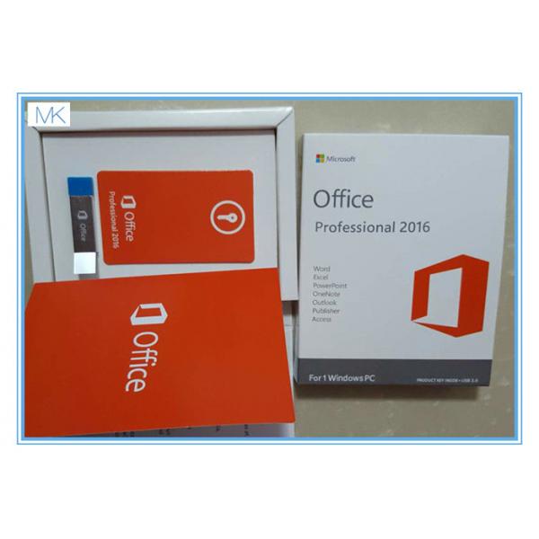Quality Microsoft Windows Software / Microsoft Office 2016 Pro Plus For 1 Windows/PC Life Time for sale