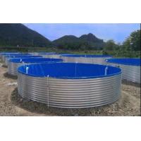 China Galvanized Sheet Fish Tank PP Bottom Drain DN110MM Collapsible factory