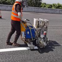 Quality pushing Scraping two compoent road line marking machine for sale