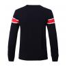 China Color Combination Autumn Crew Neck Stripe Sweater Cotton Knitting Black Clothes Sweater factory