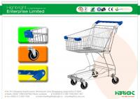 China Baby Seat Metal Shopping Trolley , Market Shopping Cart HBE-Y-45L factory