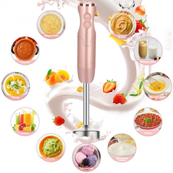 Quality Kitchen Electronic Appliances 800w Stick Blender With Chopper / Beaker for sale