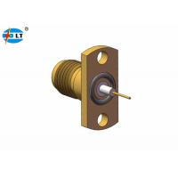Quality VSWR 1.05+0.005f 2.4mm RF Female Jack Connector Hermetically Sealed for sale