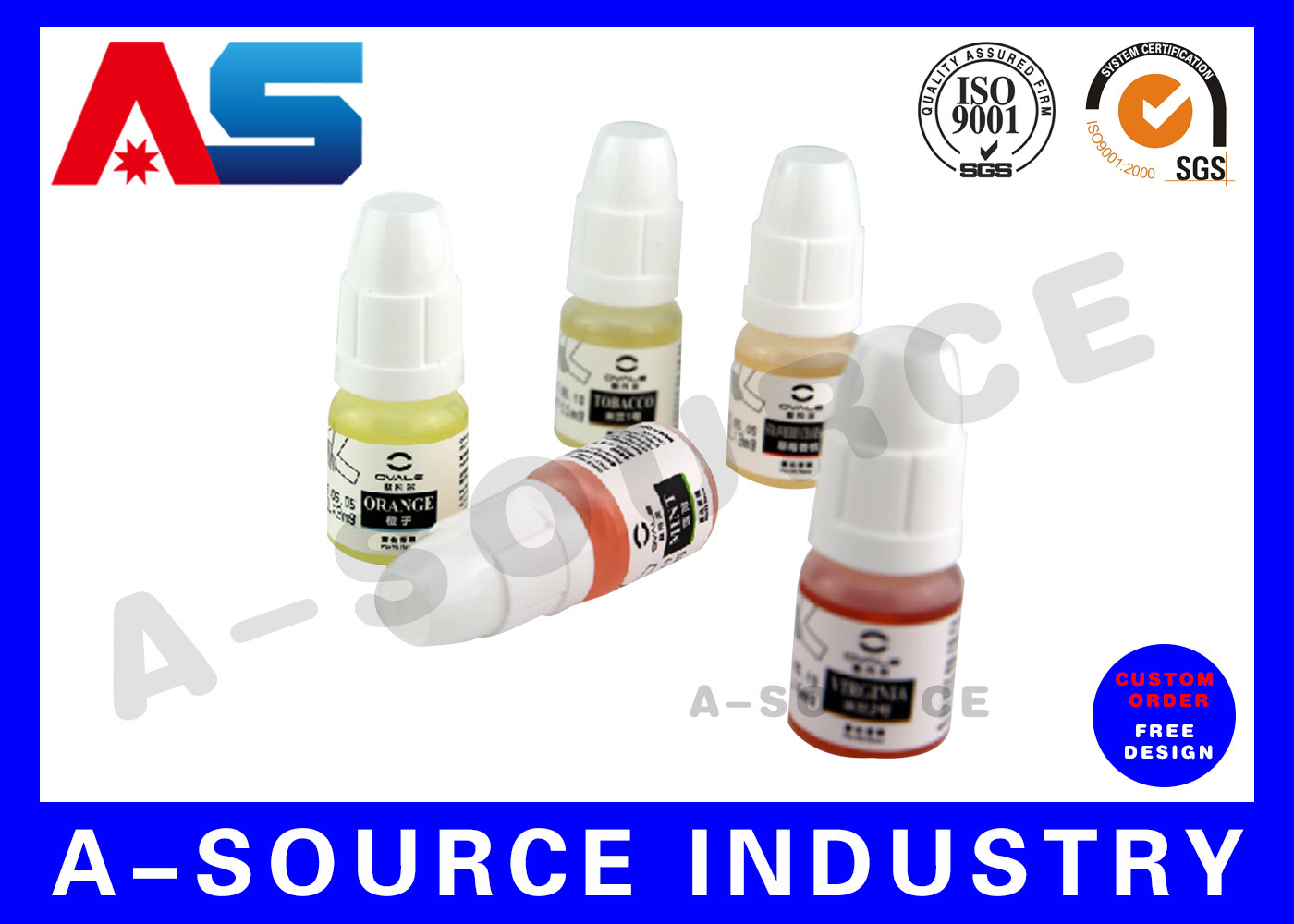 China Self Adhesive Stickers Label  Tag Plastic E Liquid Labels Maker 10ml / 20ml / 30ml Professional Design factory