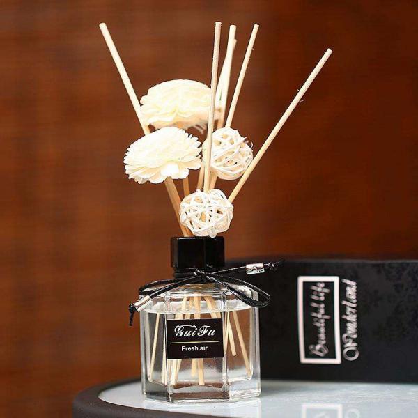 Quality 22.5cm Luxury Wooden Rattan Reed Diffuser Sticks Home Air Freshener Aroma Essential Oil Diffuser Sticks for sale