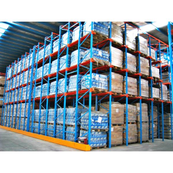 Quality High Volume Drive In Pallet Rack , 4000mm Cold Rolled Structure Steel Rack for sale