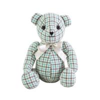 China 300g 23cm Grid Cubs Teddy Bear Plush Toys Cloth Doll Baby Comfort Teddy factory