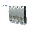 China Stampled Formed Metal Sfp+ Cage Right Angle With Heat Dissipation Hole factory
