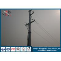 Quality Steel Hot Dip Galvanized Electrical Power Poles Post For Transmission Line for sale
