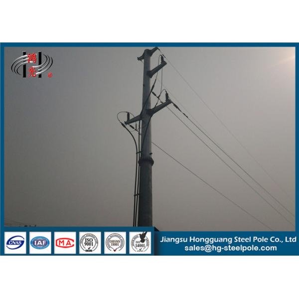 Quality Steel Hot Dip Galvanized Electrical Power Poles Post For Transmission Line Project for sale