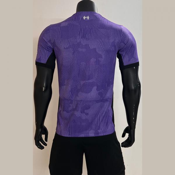 Quality Wear Durable 100% Polyester Jersey Purple Polyester Shirt for sale