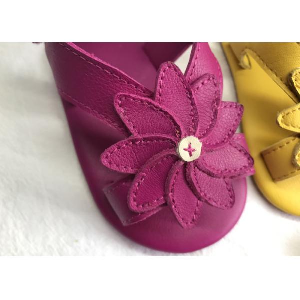 Quality Rubber Outsole Real Leather Flower Stylish Kids Shoes Wearproof Rubber Outsole for sale
