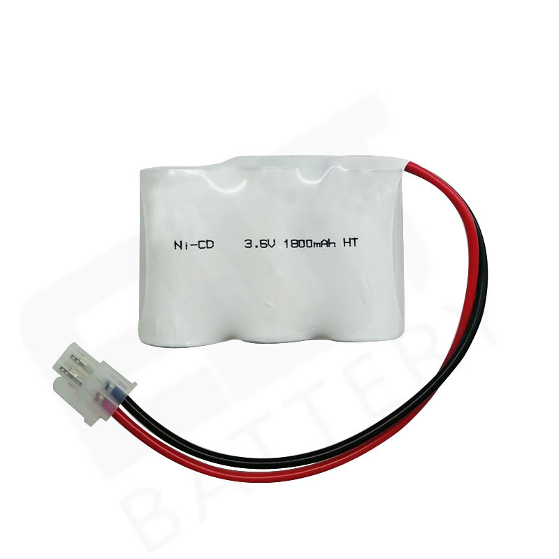 China 3.6V 1800mah Emergency Lighting Battery Pack Nimh Rechargeable Cell factory
