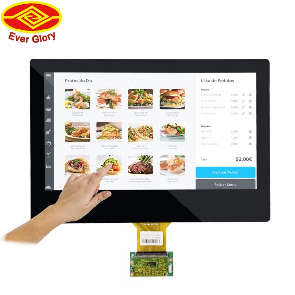 Quality 13.3 Inch Industrial Touch Panel PCAP Touch Screen Transparent Tempered Glass Material for sale