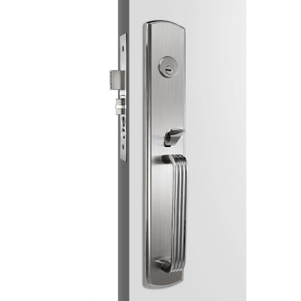 Quality Satin Stainless Steel Door Handles / Entry Door Handlesets With Knob for sale
