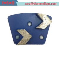 China Trapezoid Concrete Metal Bond Segments Grinding Scraper Pads for Concrete Floor Used for Diamatic Grinder factory