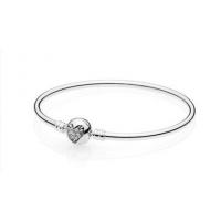 China heart lock charm bracelet s925 sterling silver jewelry  silver bracelet 1:1 STERLING SILVER for sale