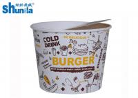 Buy cheap 85oz 170oz Flexo Printing Paper Bucket For Fried Chicken Salad from wholesalers